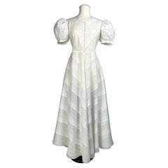 White Organdy Dress for the Debutantes' Ball - France, Around 1955