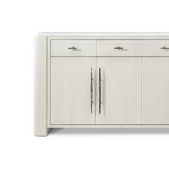 White Organic Modern Buffet Sideboard