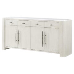 Buffet moderne et organique blanc