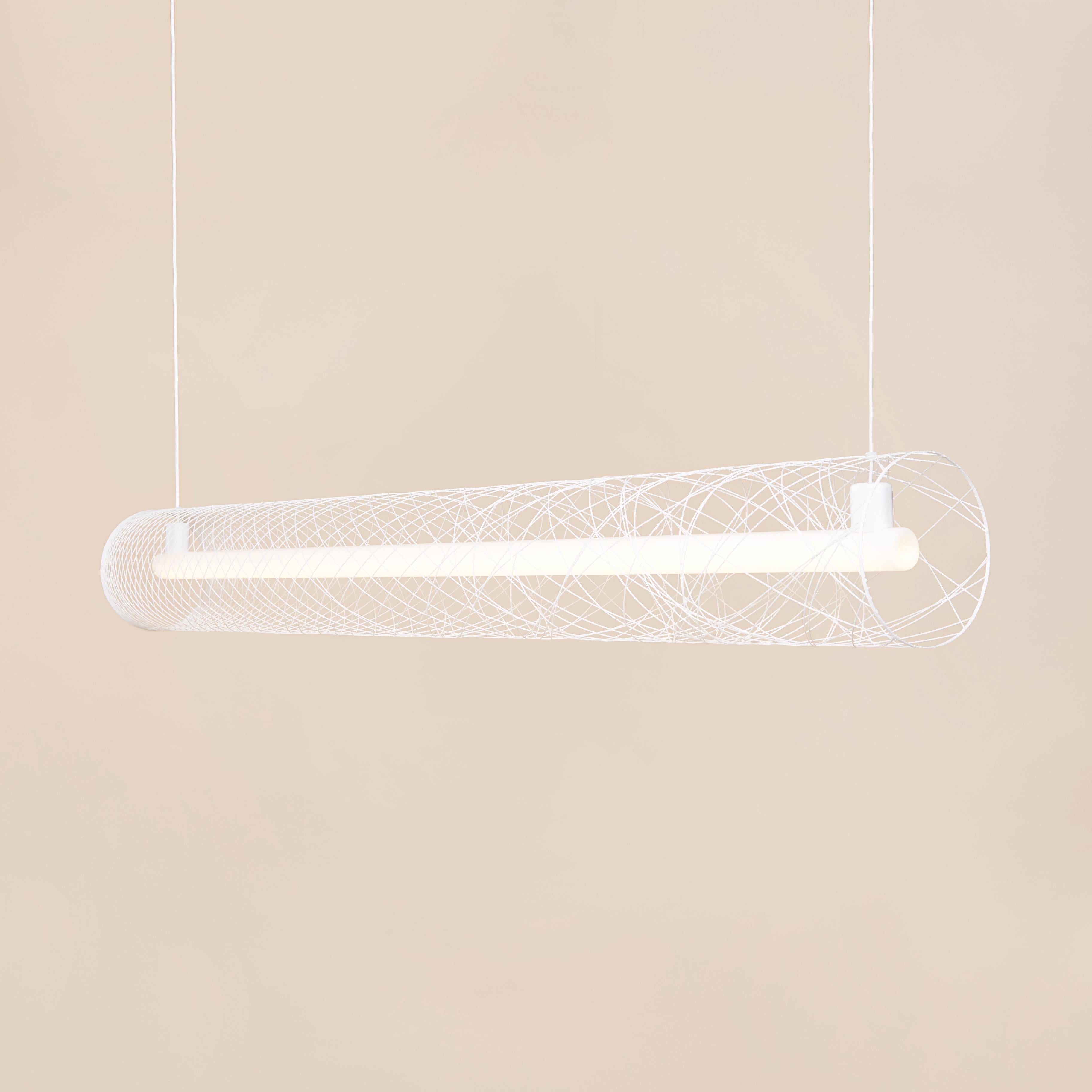 Post-Modern White Out of Order Pendant Lamp by Atelier Robotiq For Sale
