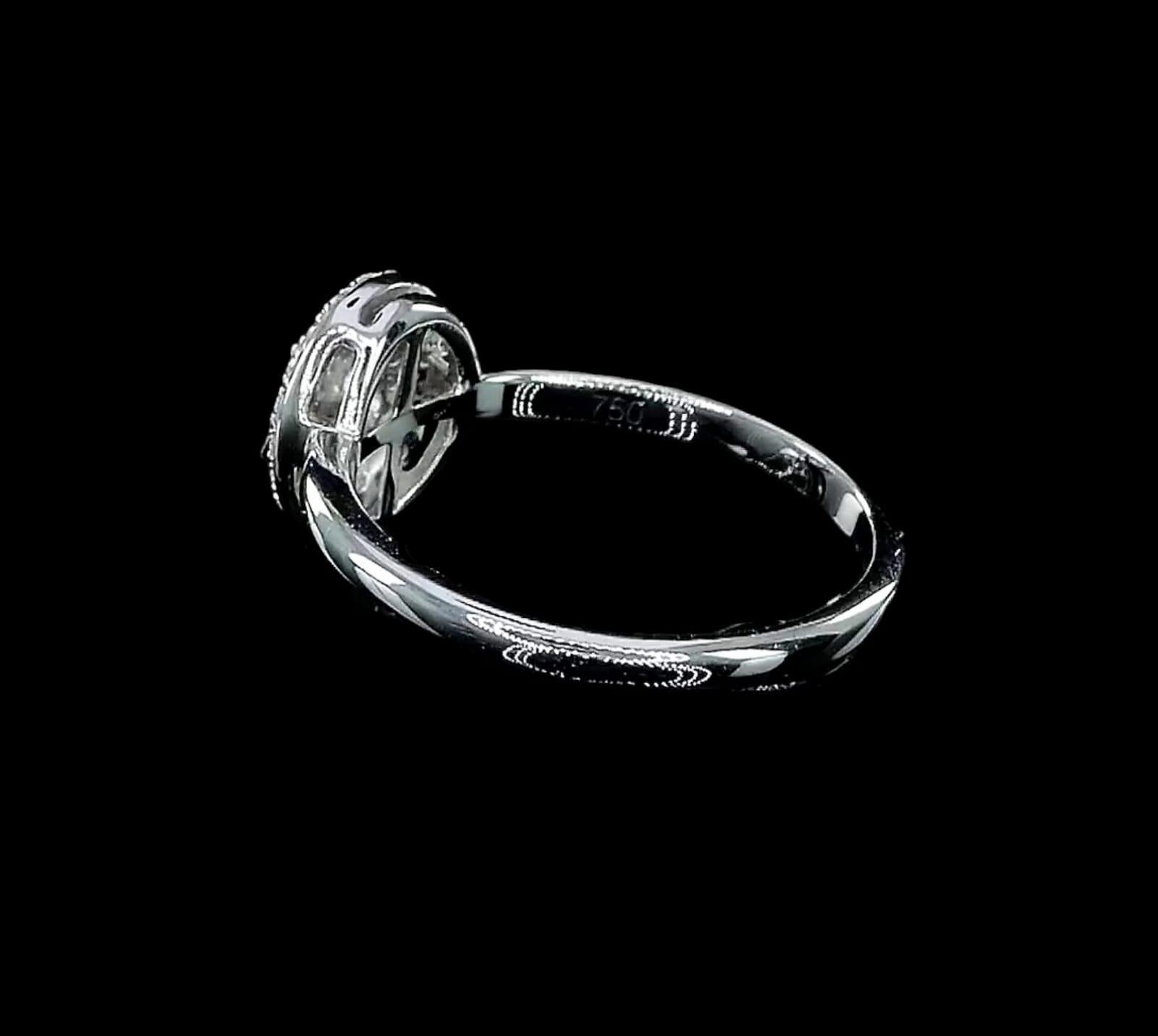 Oval Cut White oval shape ring For Sale