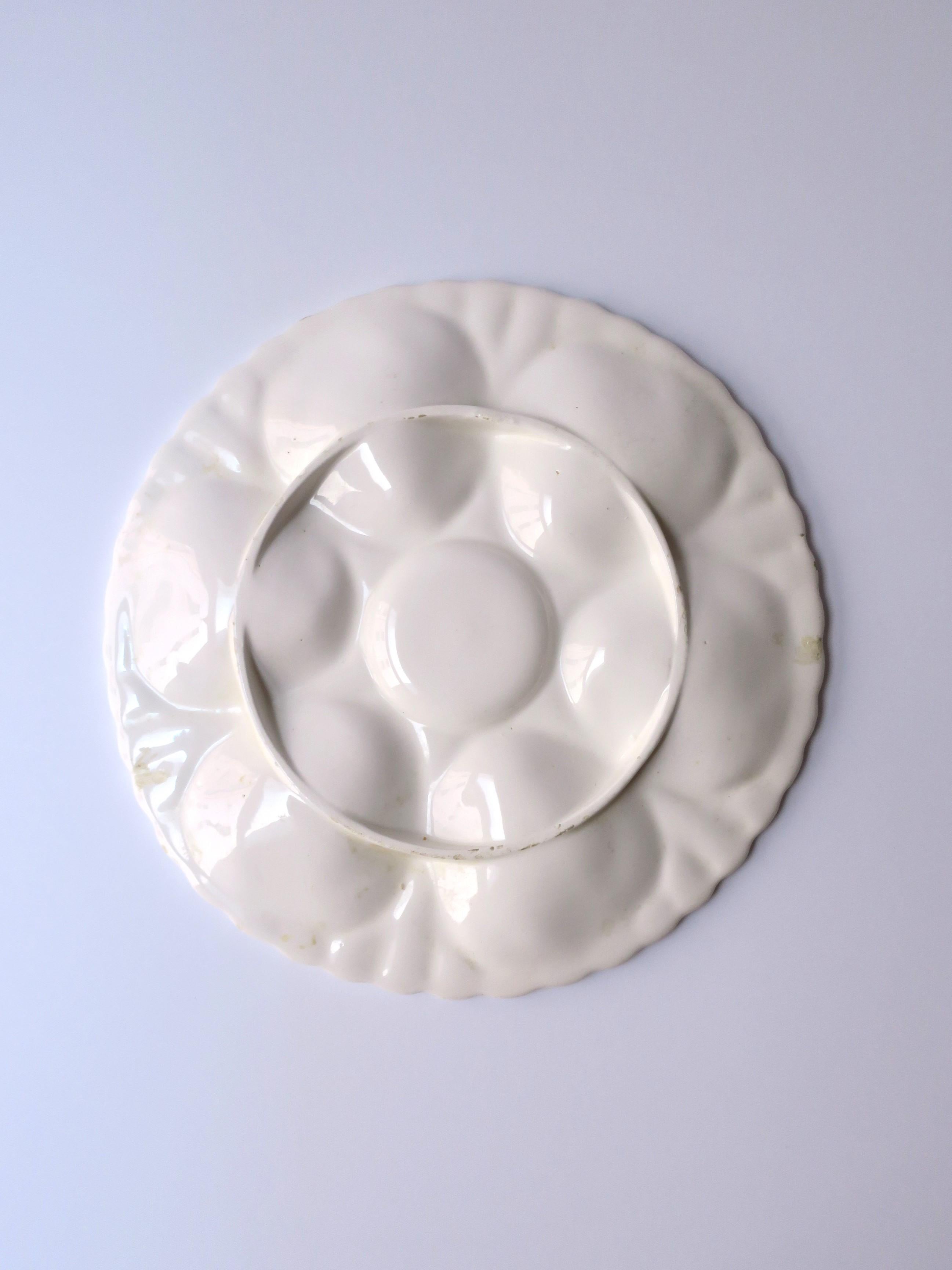 White Oyster Plate, Pair For Sale 2