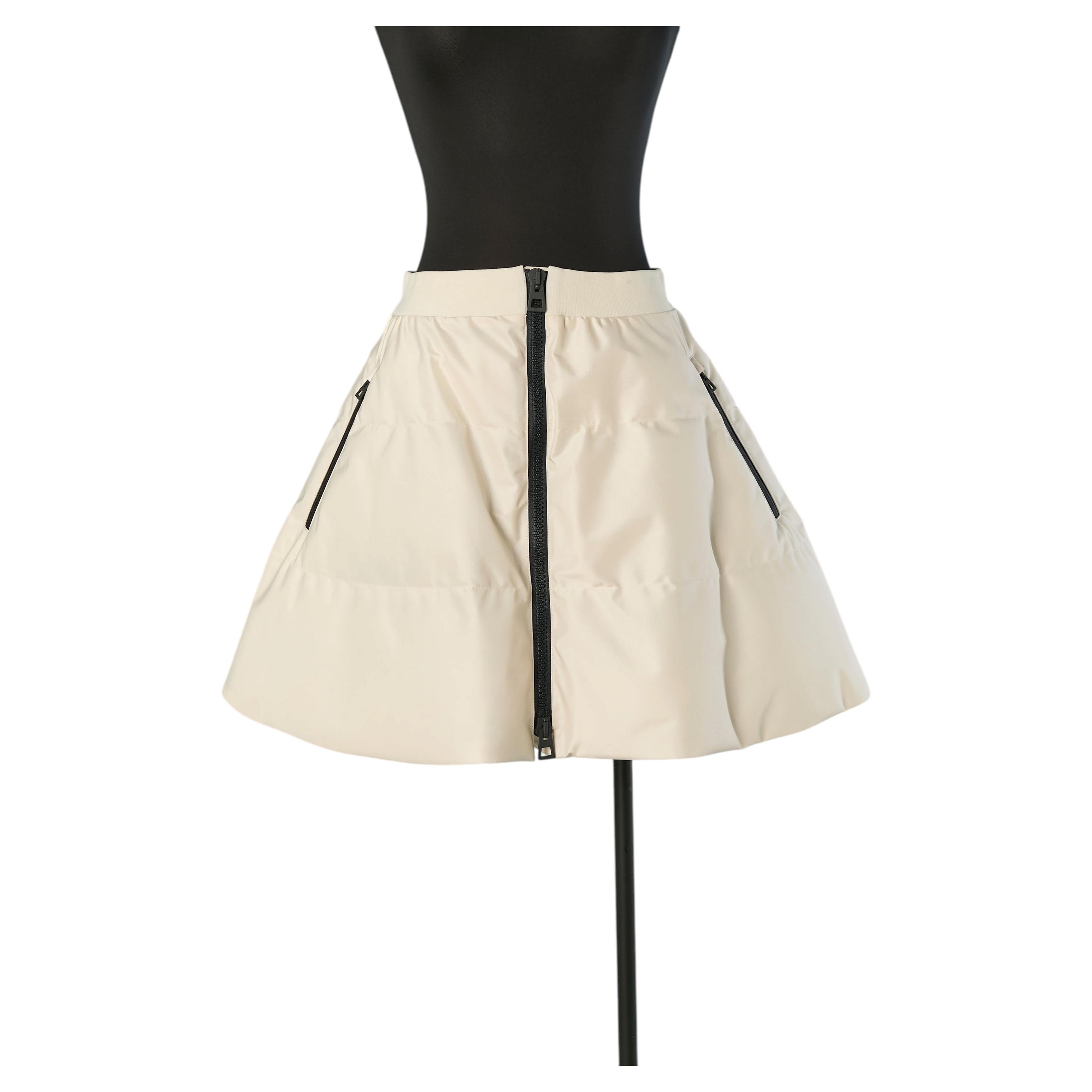 Mini-jupe rembourrée blanche Christian Dior