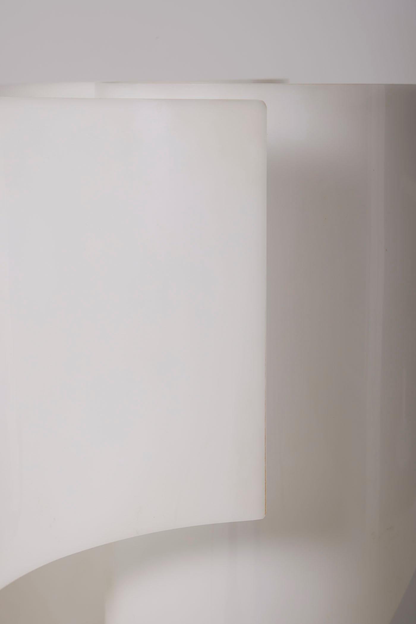 Lampe blanche Padova & Bocci, 1970 en vente 3