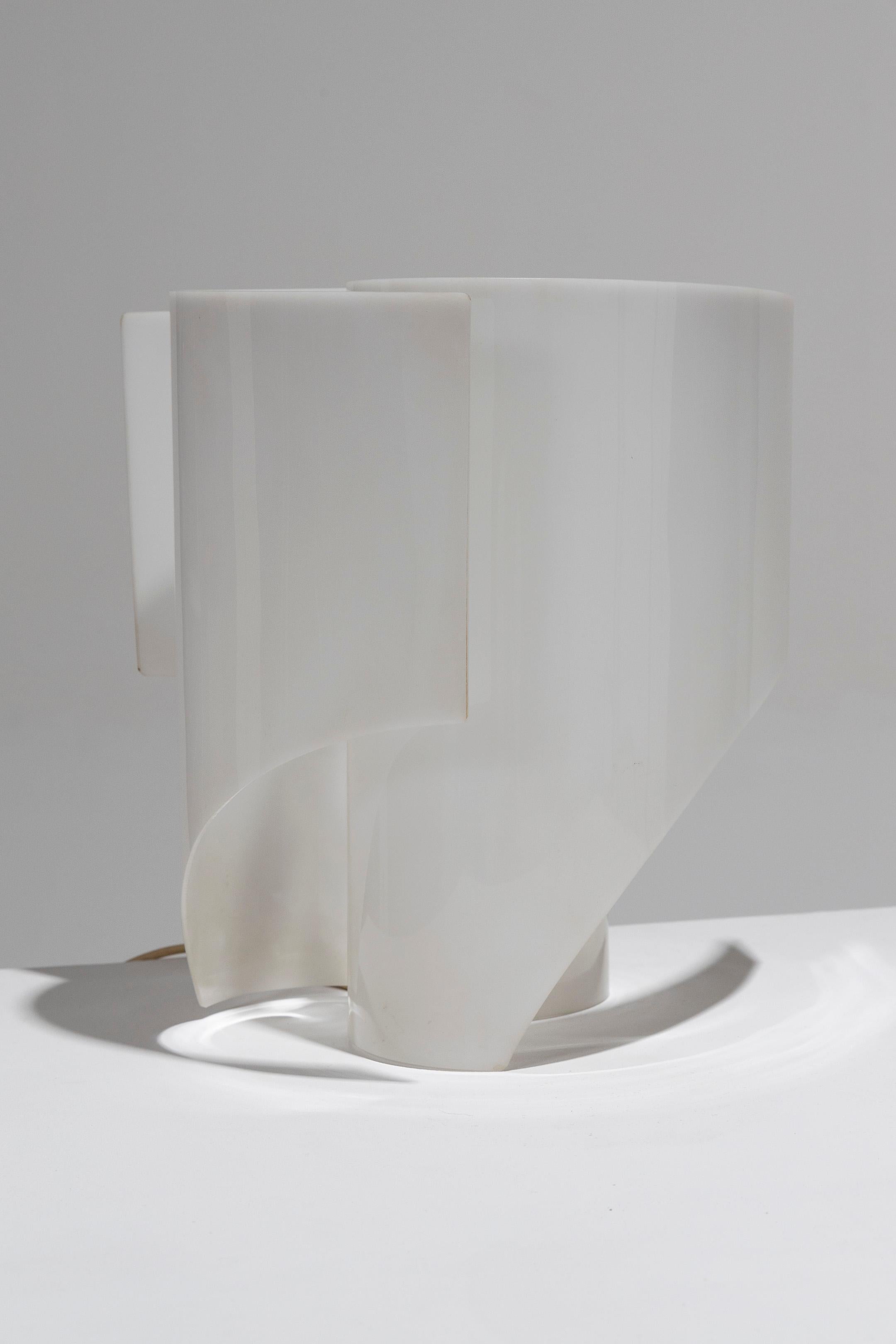 20ième siècle Lampe blanche Padova & Bocci, 1970 en vente