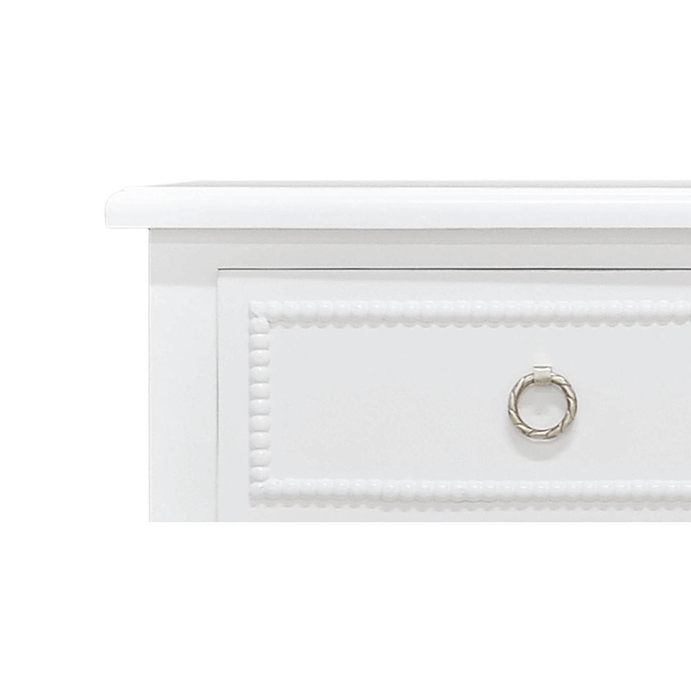 Contemporary White Painted Antique Chest of Drawers For Sale