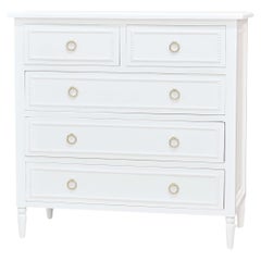 White Painted Antique Chest of Drawers