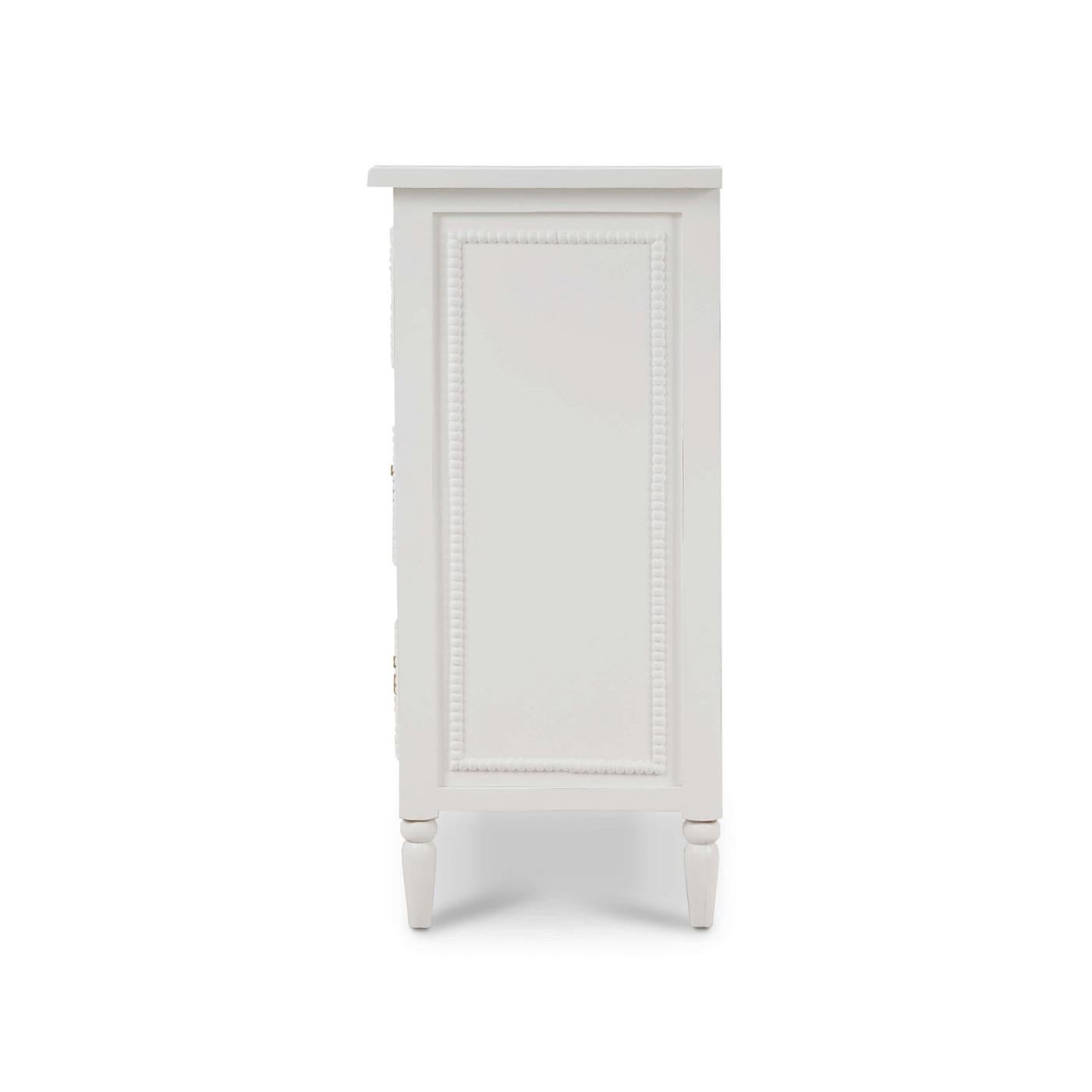 Asian White Painted Antique Dresser For Sale