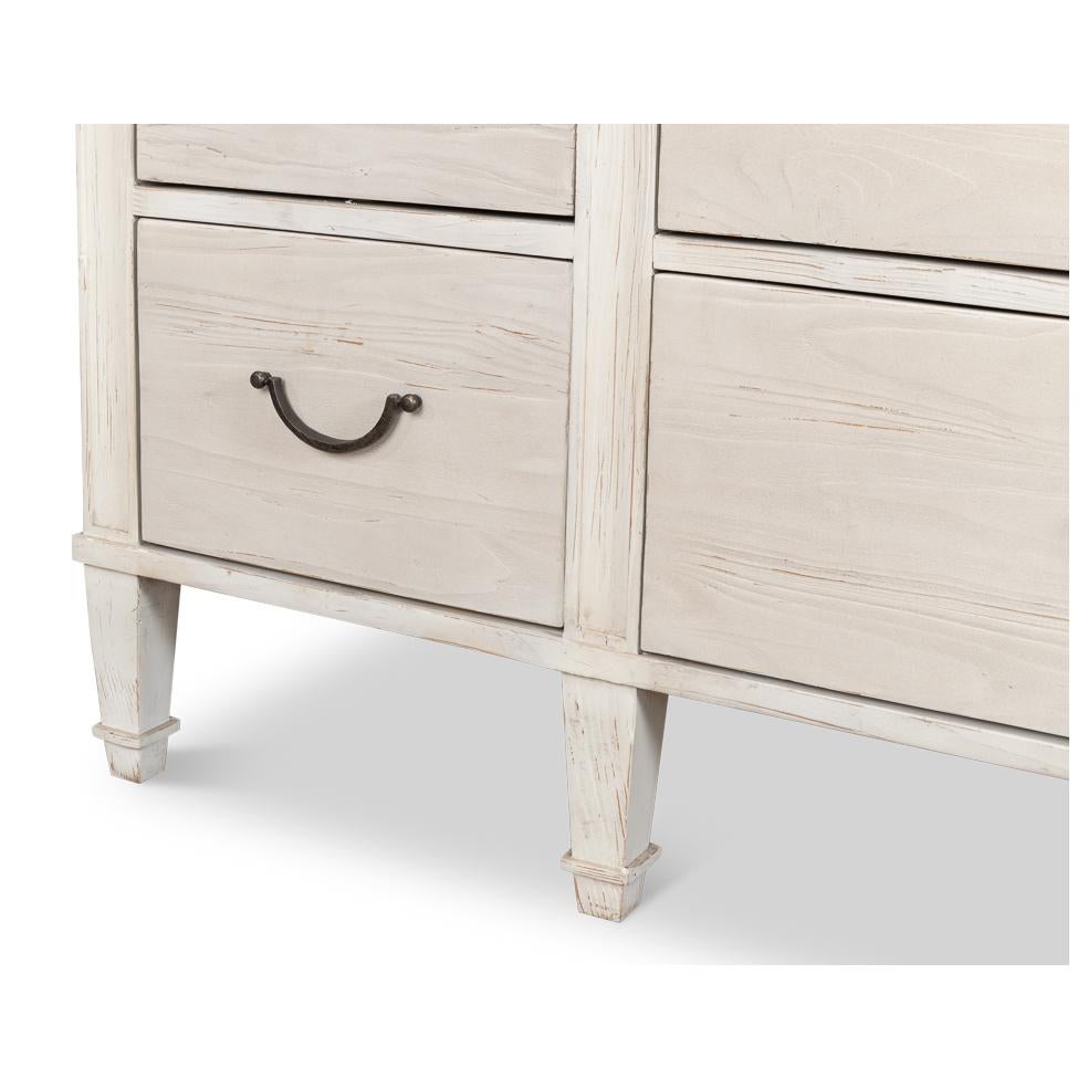 White Painted Bungalow Dresser For Sale 3