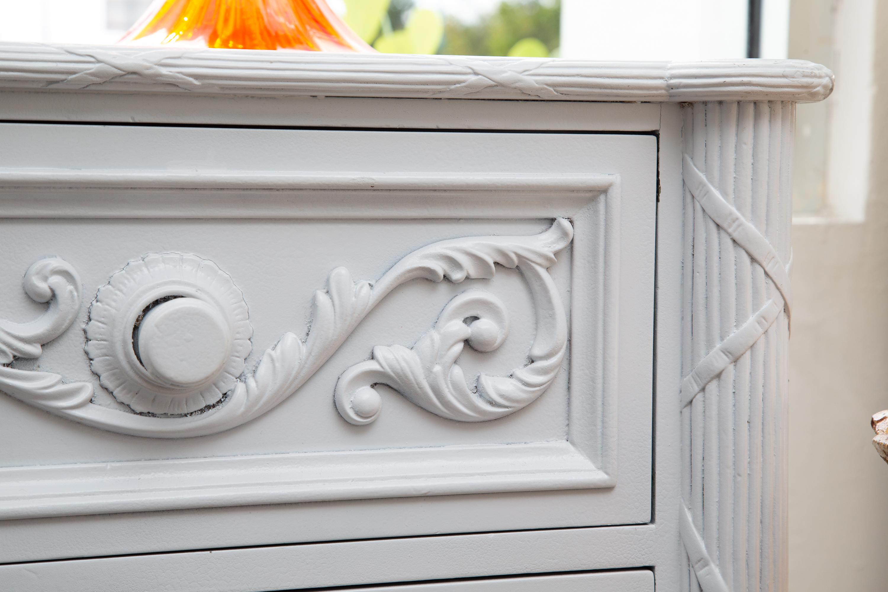20th Century White Painted Chest of Drawers