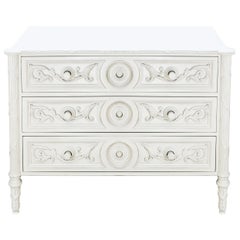 Antique White Painted Chest of Drawers
