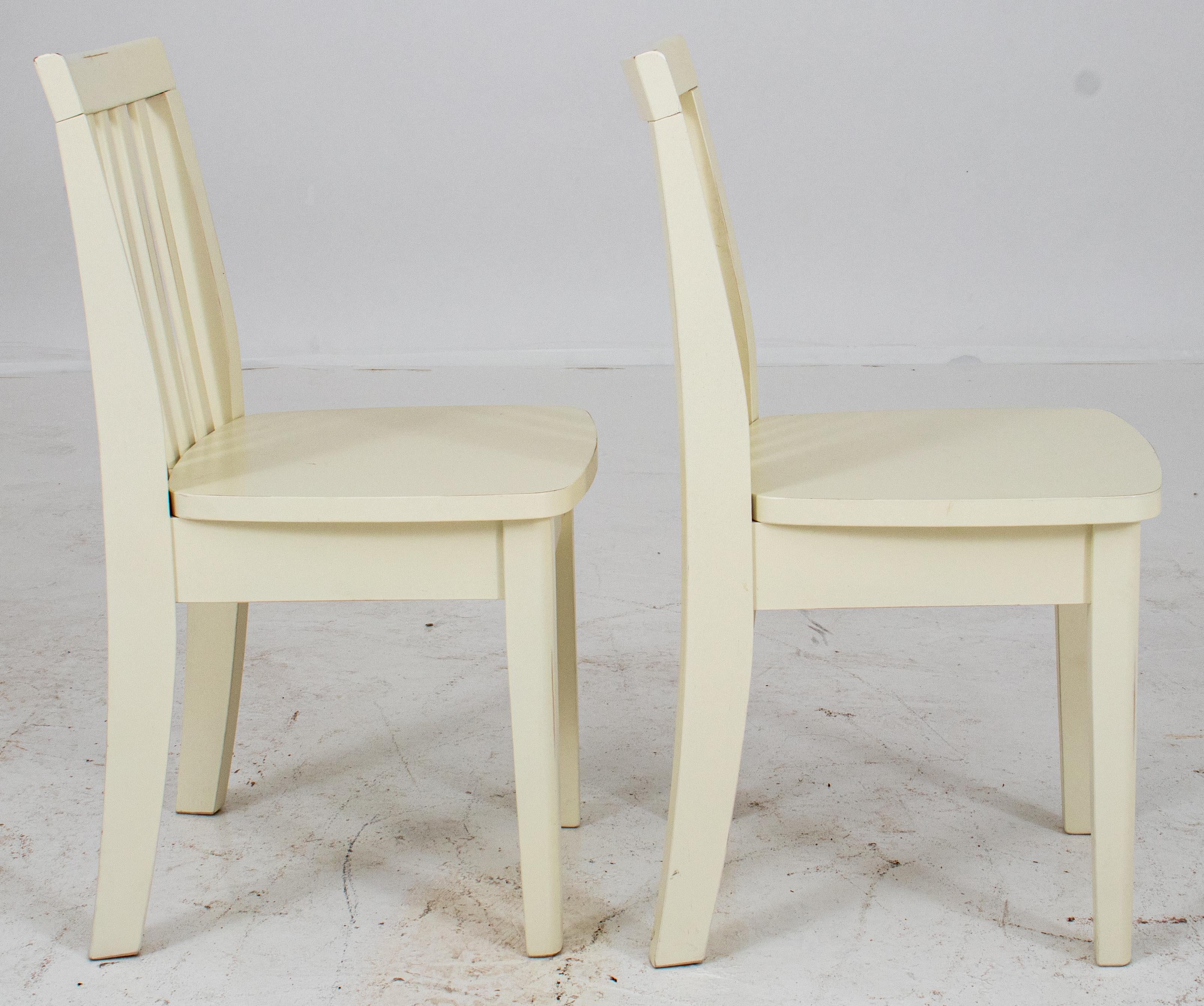 Modern White-Painted Children's Chairs For Sale