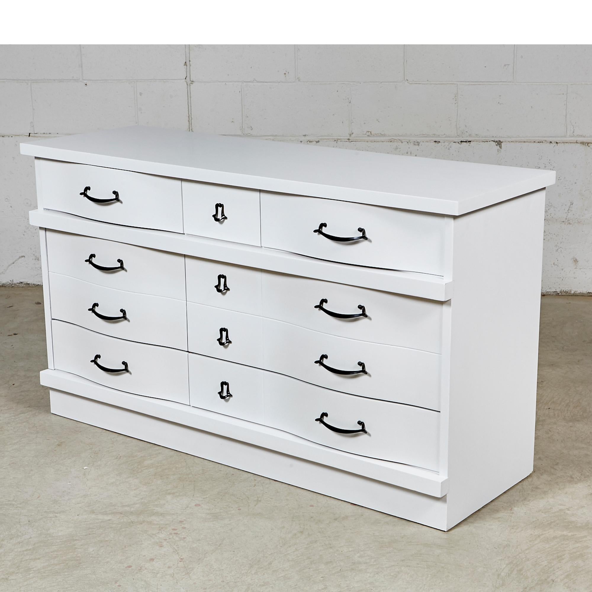 American White Painted Dresser, 1960s For Sale