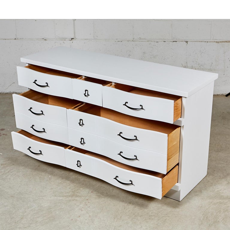 White Painted Dresser, 1960s For Sale at 1stDibs black and white