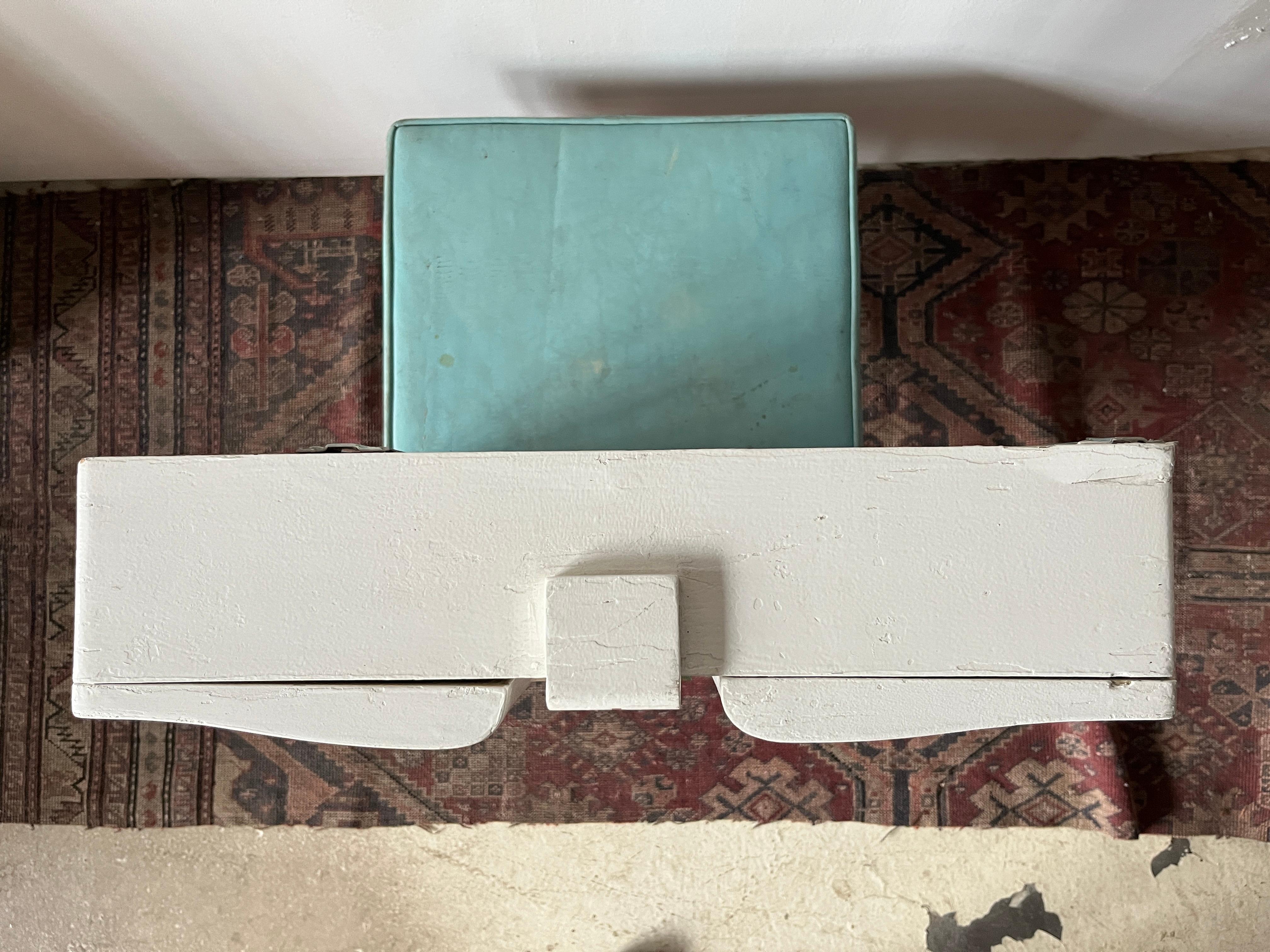 White Painted First Aid Wall-Hung Apothecary Medicine Cabinet For Sale 4