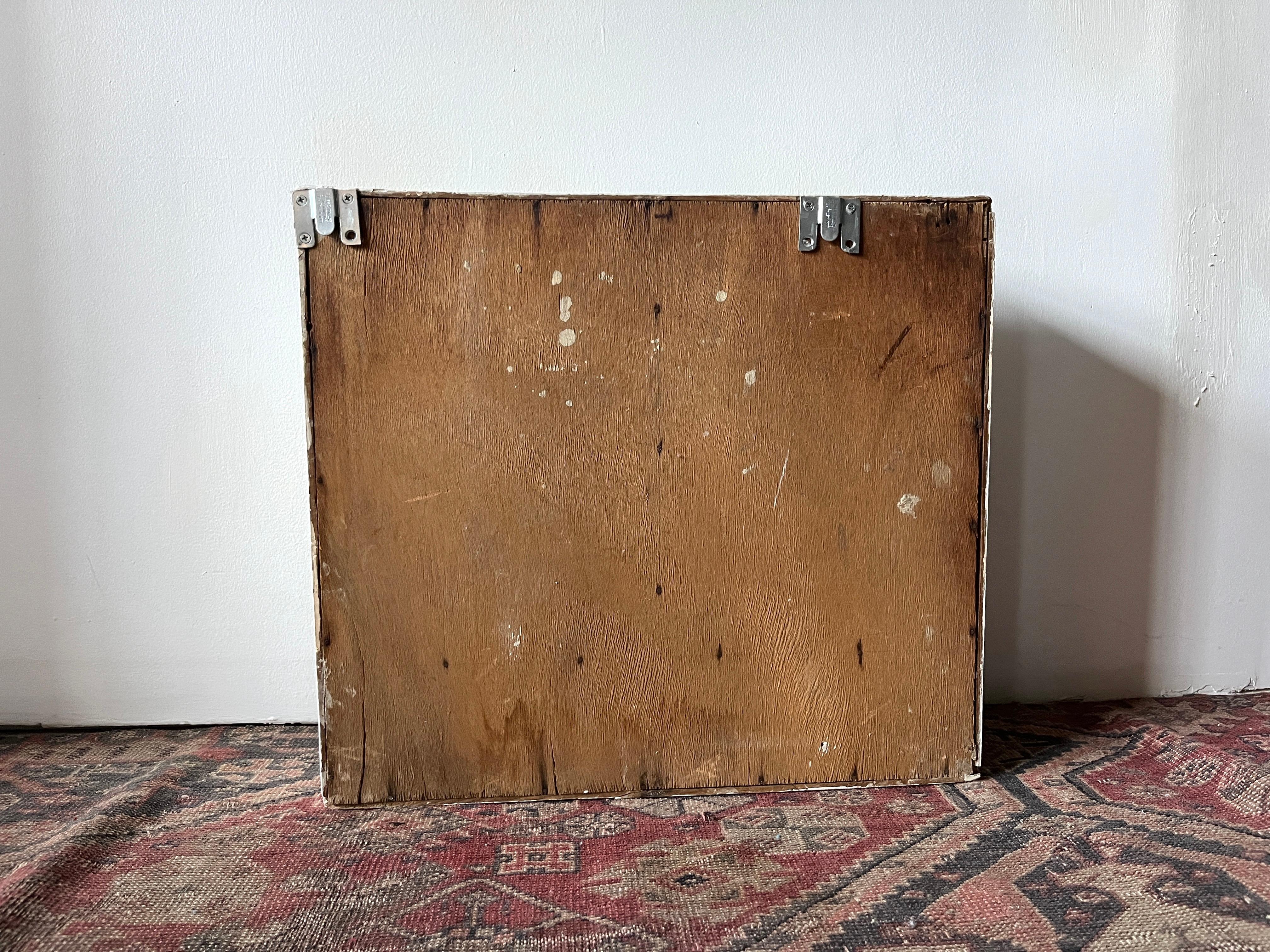 White Painted First Aid Wall-Hung Apothecary Medicine Cabinet For Sale 6