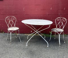 Painted French Folding Garden Table