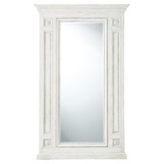 White Painted French Mirror