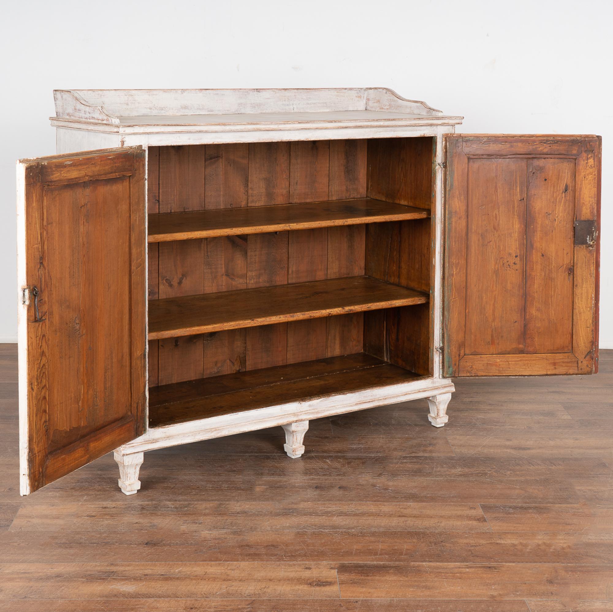 Swedish White Painted Gustavian Sideboard, Sweden, circa 1820-1840 For Sale