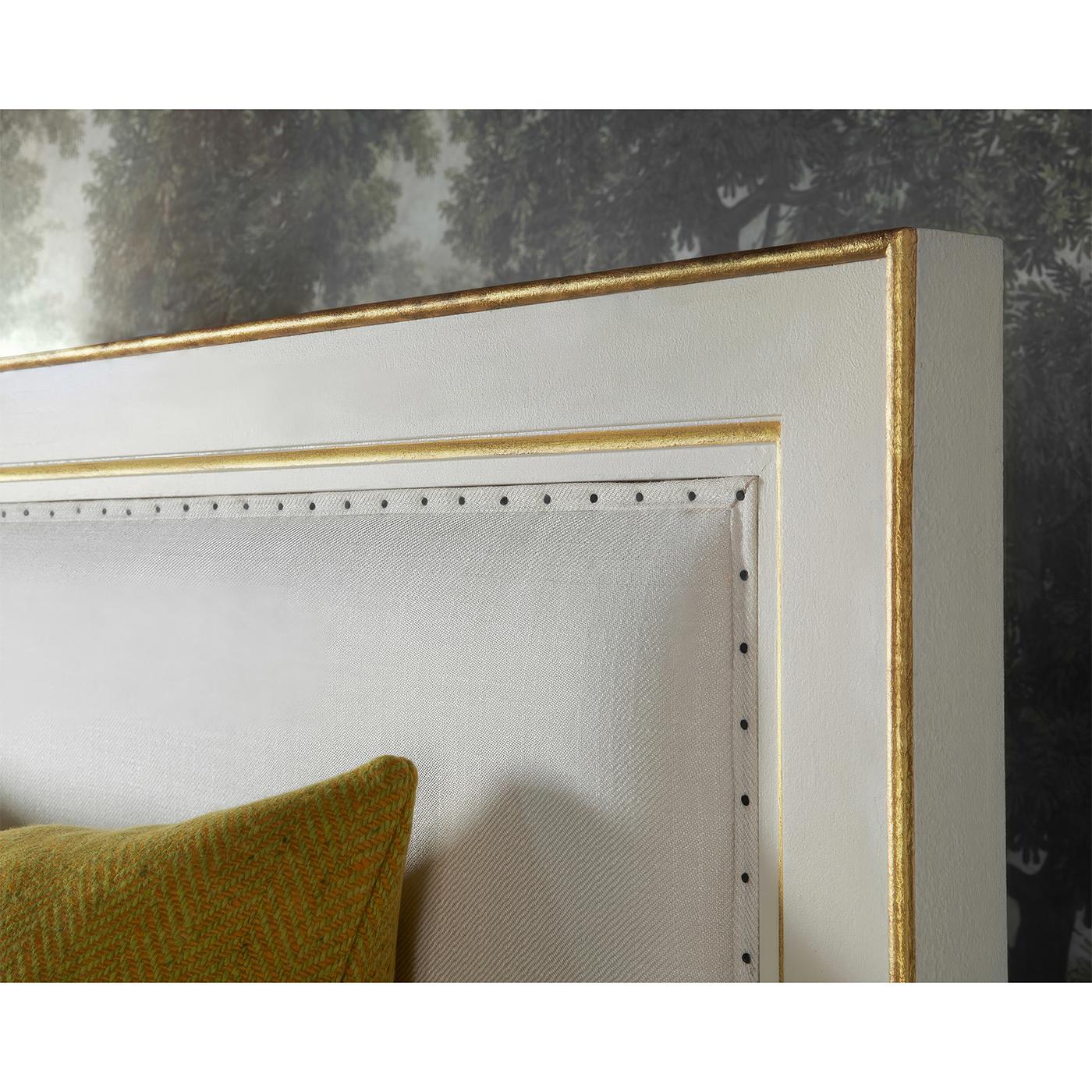 Louis XVI White Painted King Platform Bed For Sale