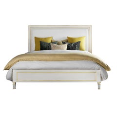 White Painted King Platform Bed