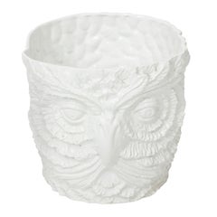 White Painted Owl Planter