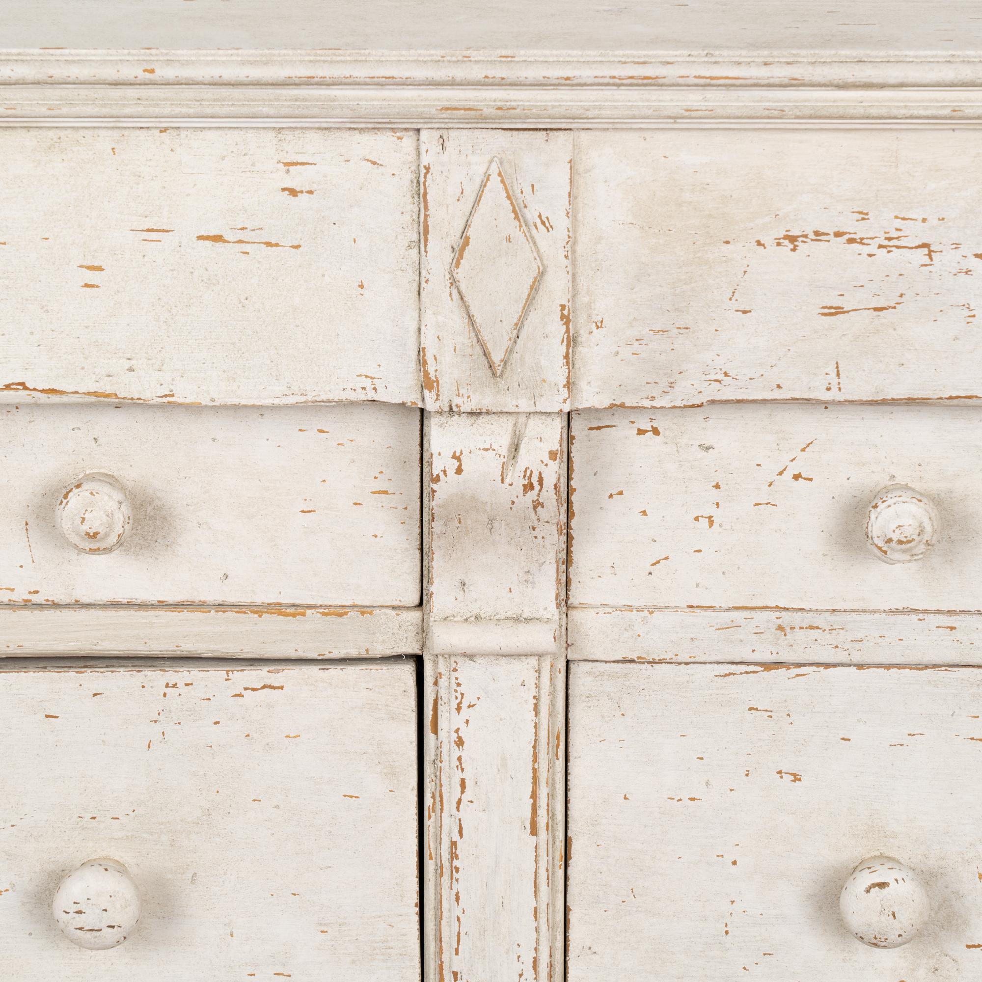 White Painted Pine Apothecary Old Shop Counter Kitchen Island, circa 1900's 2