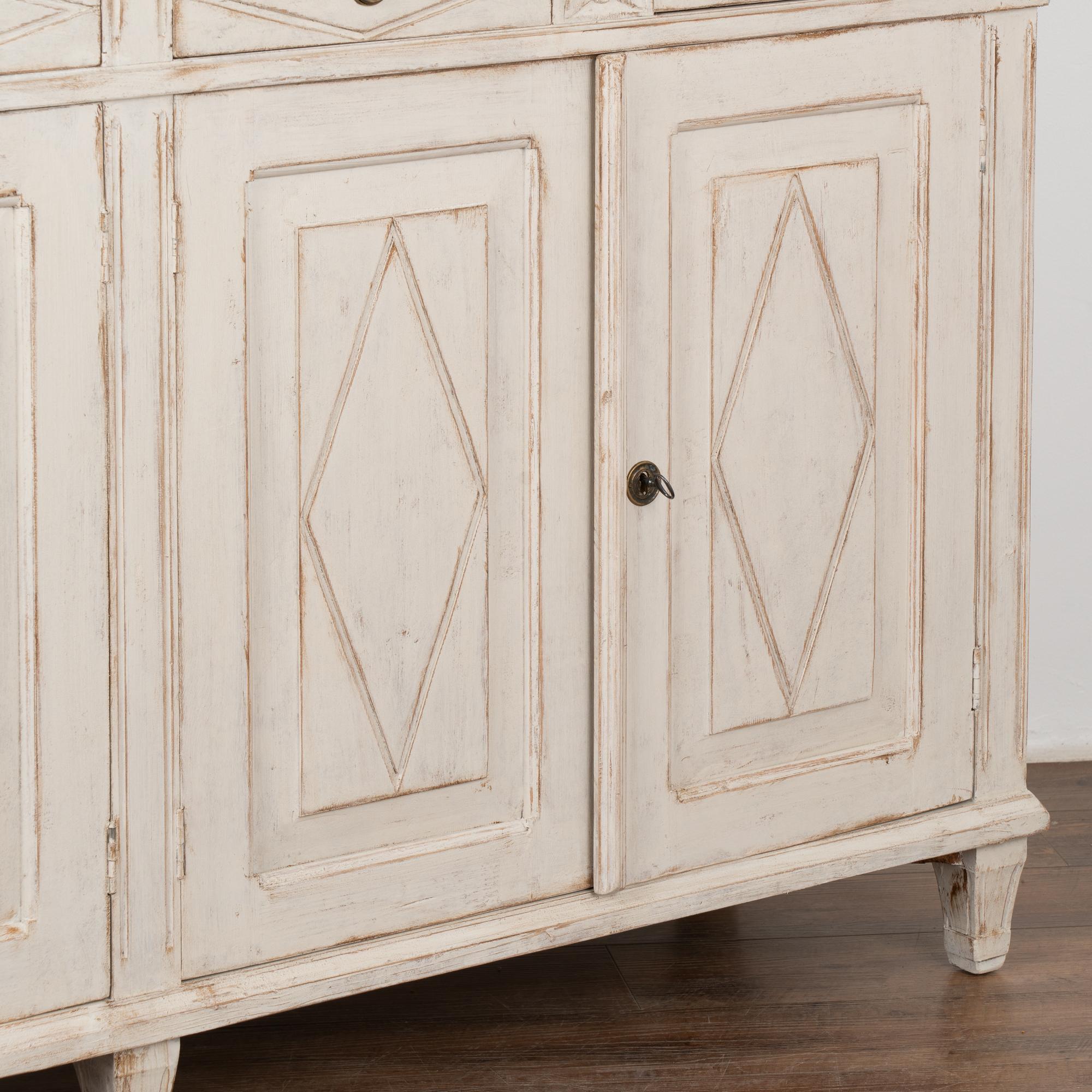 White Painted Pine Sideboard, Sweden circa 1900's For Sale 6