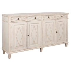 White Painted Pine Sideboard, Sweden circa 1900's