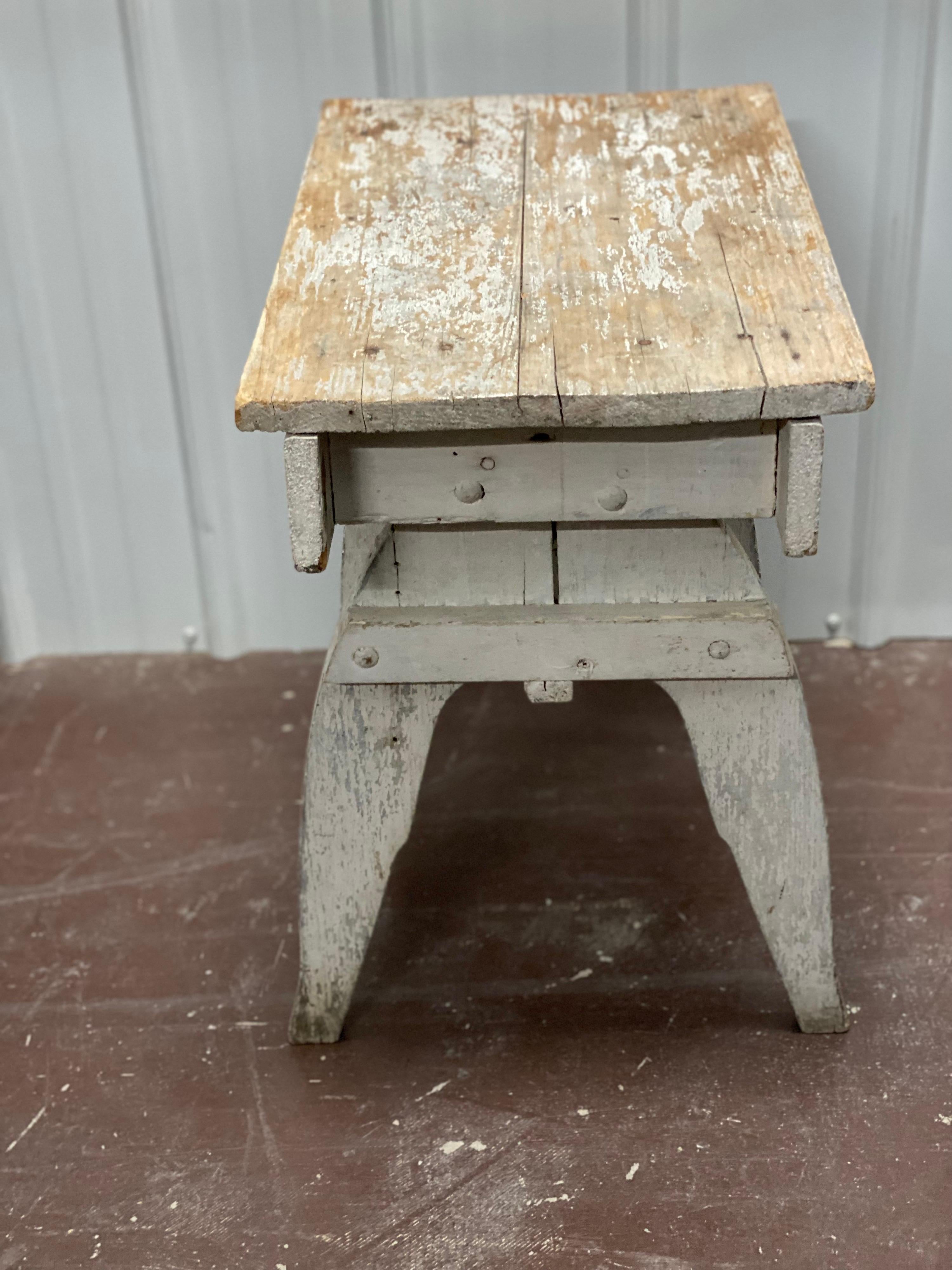 rustic white end tables