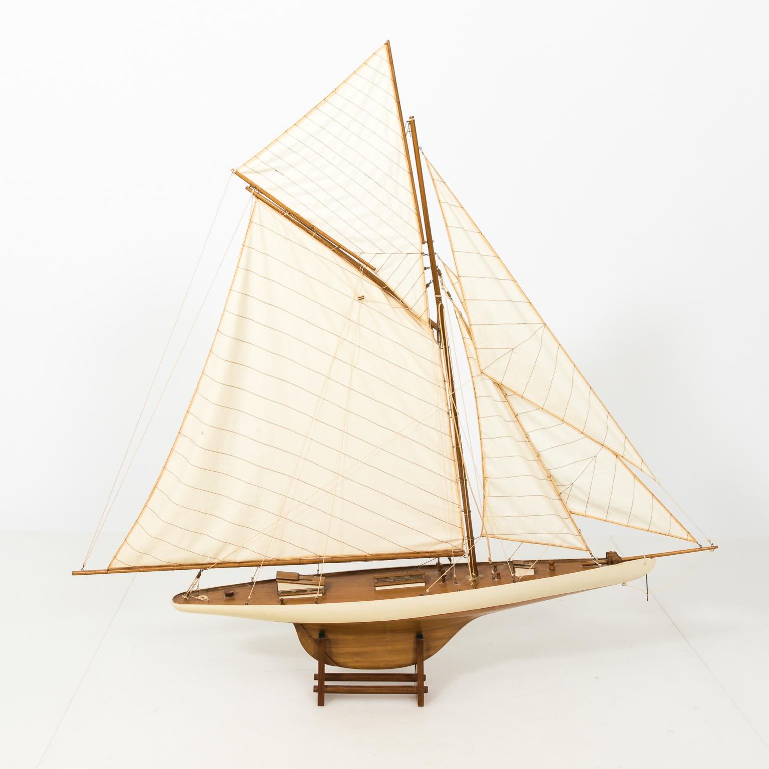White Painted Sailboat Model 5