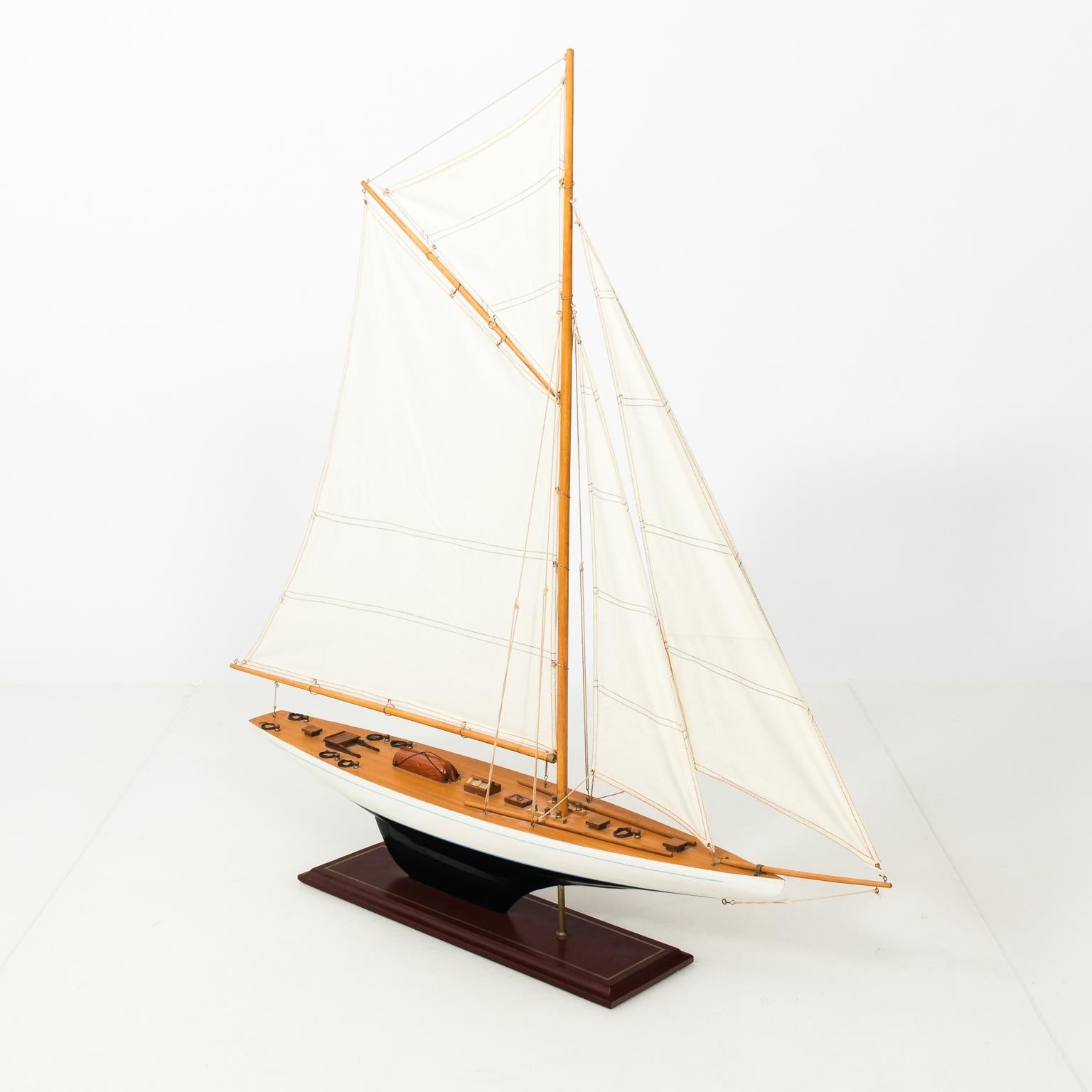 White Painted Sailboat Model 6