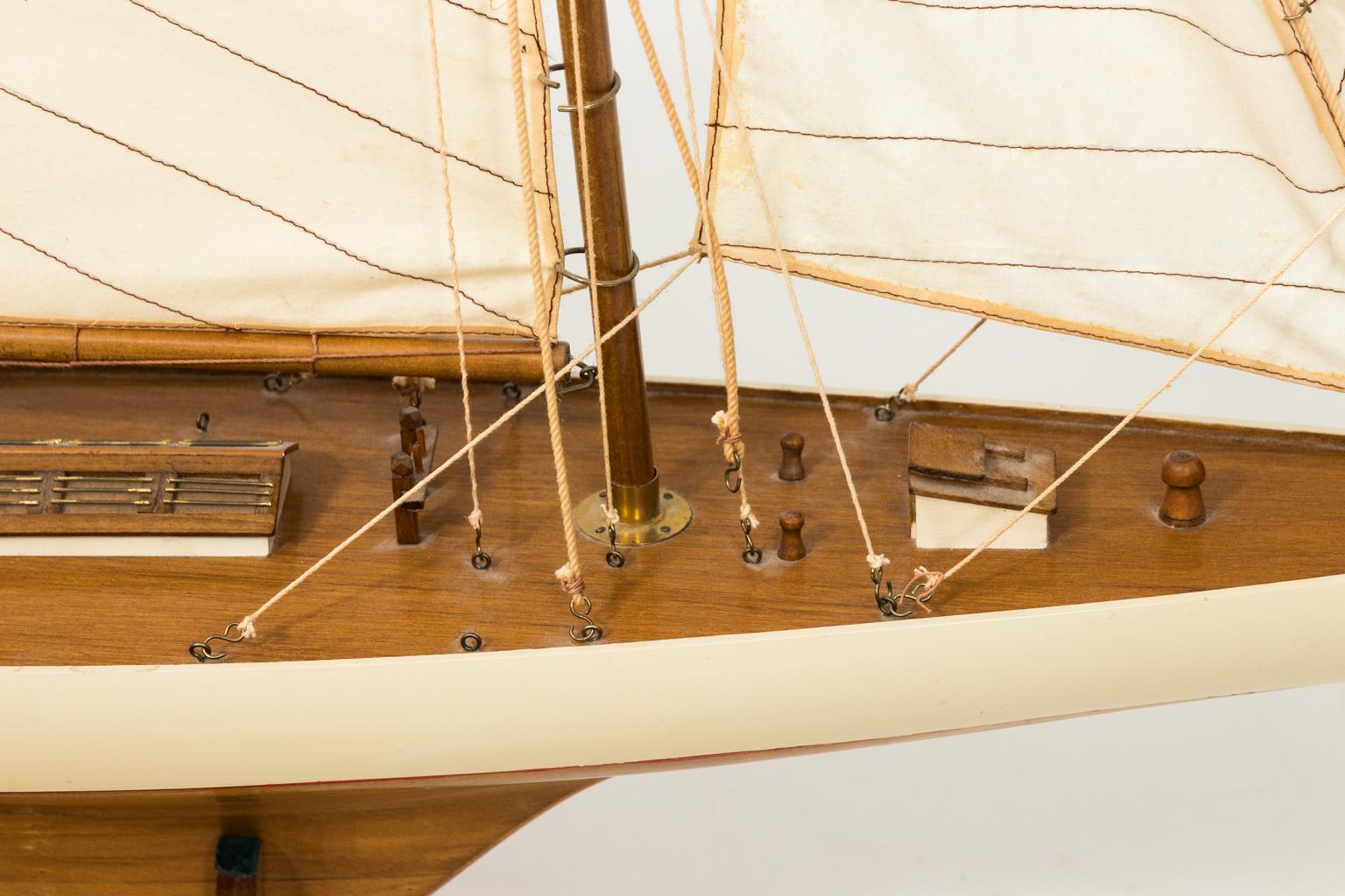 White Painted Sailboat Model 7