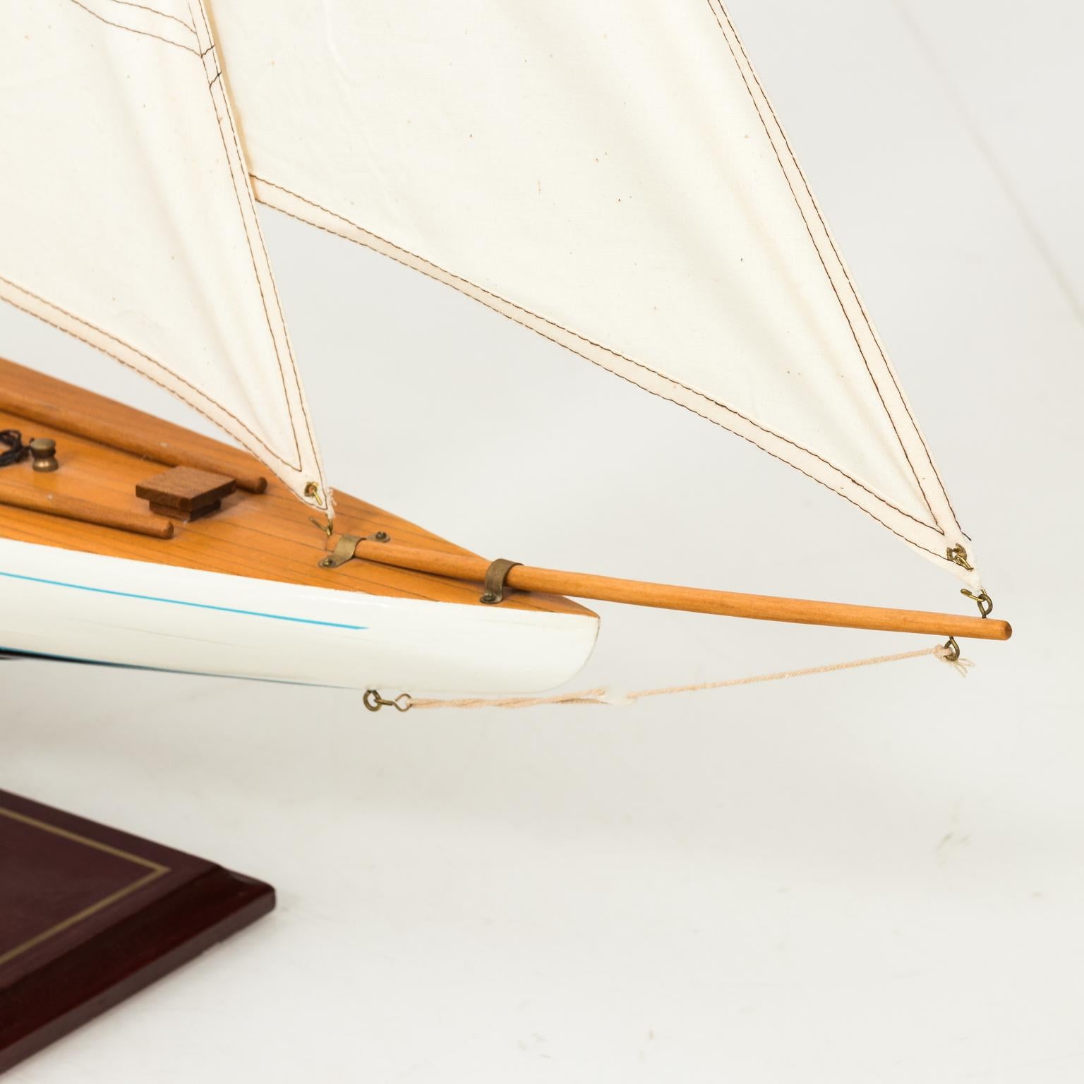 White Painted Sailboat Model 7