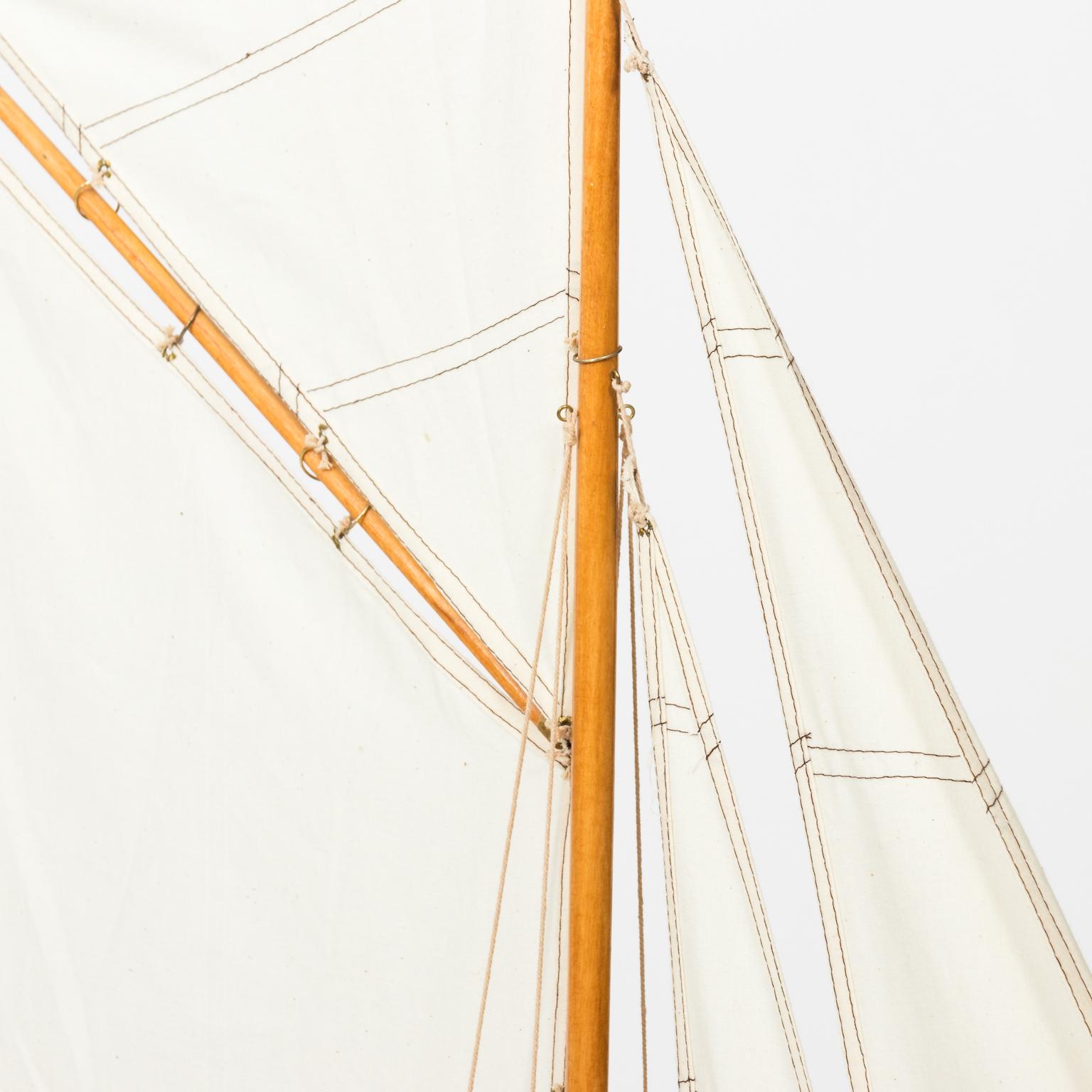 White Painted Sailboat Model 8