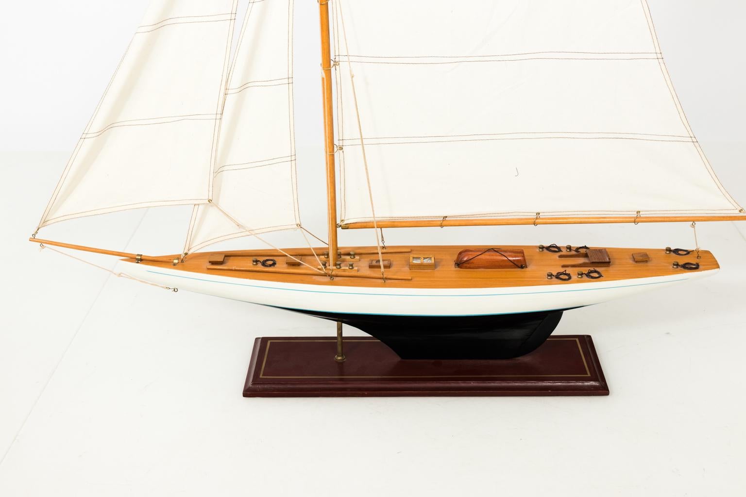 White Painted Sailboat Model 9