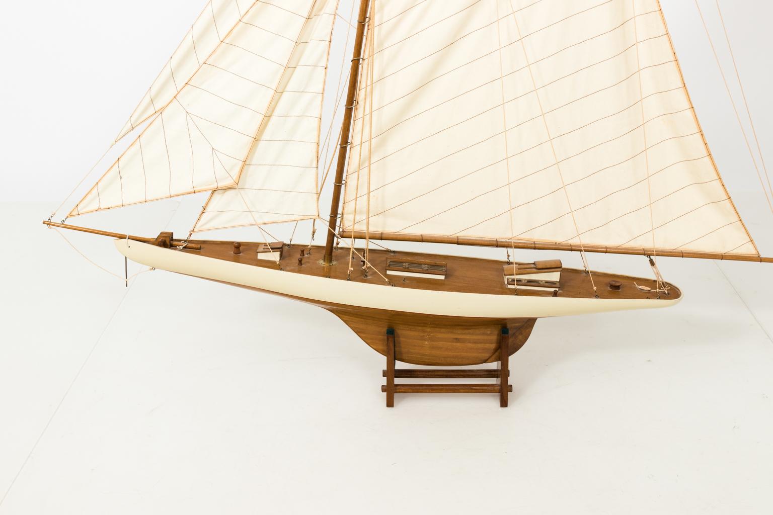 White Painted Sailboat Model 10