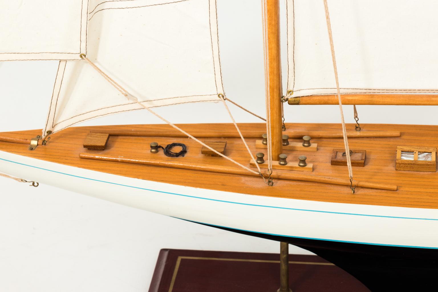 White Painted Sailboat Model 11