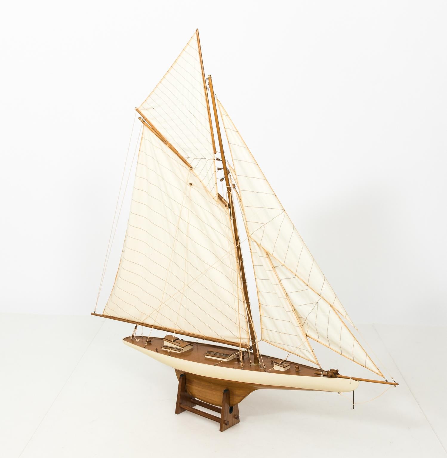 White Painted Sailboat Model 3