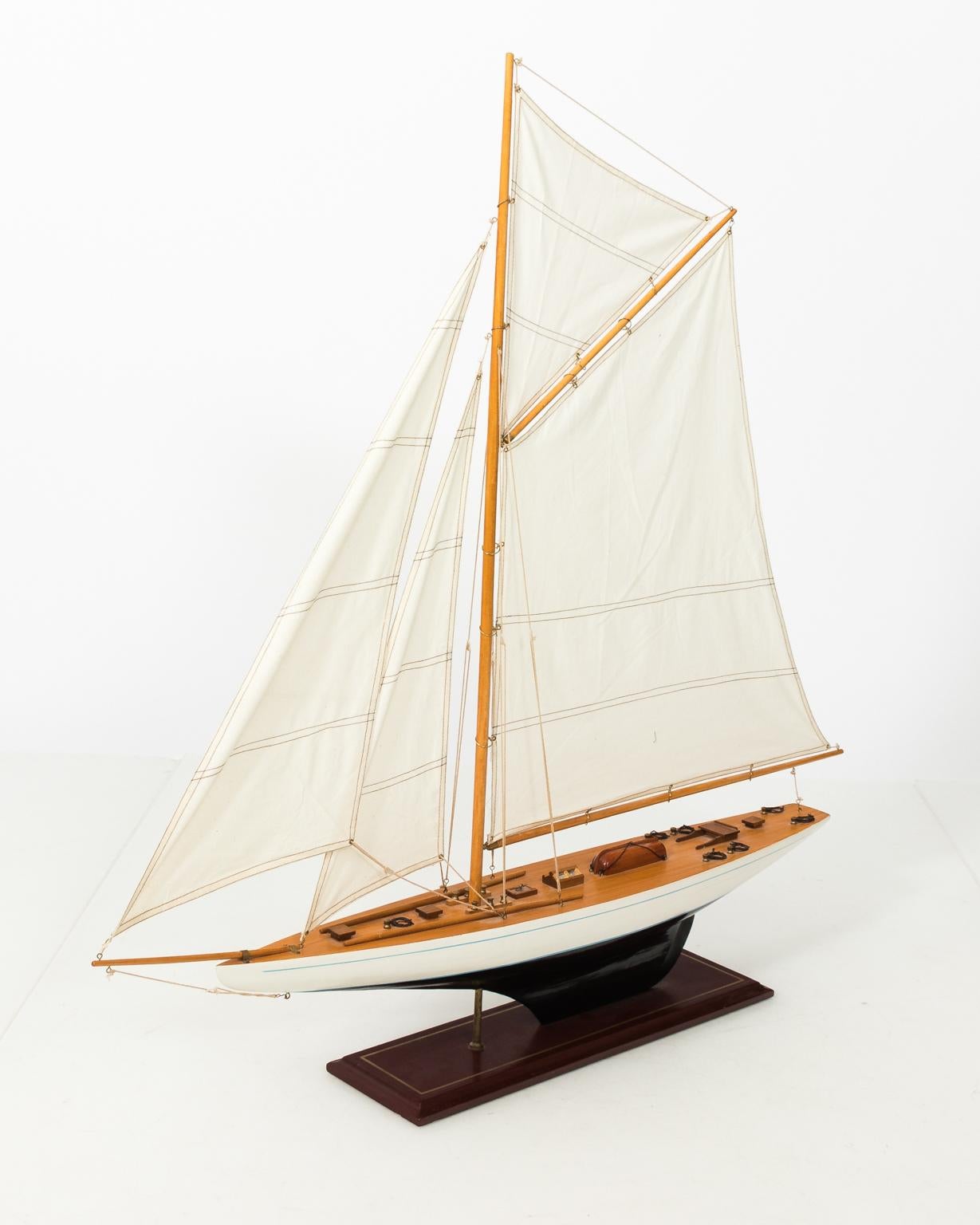 White Painted Sailboat Model 3