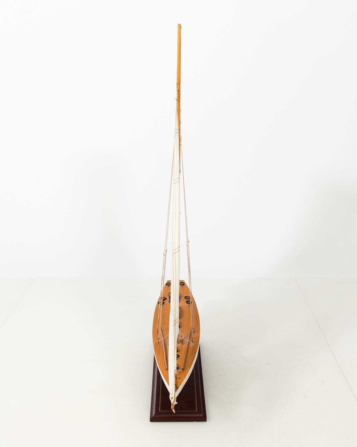 White Painted Sailboat Model 4