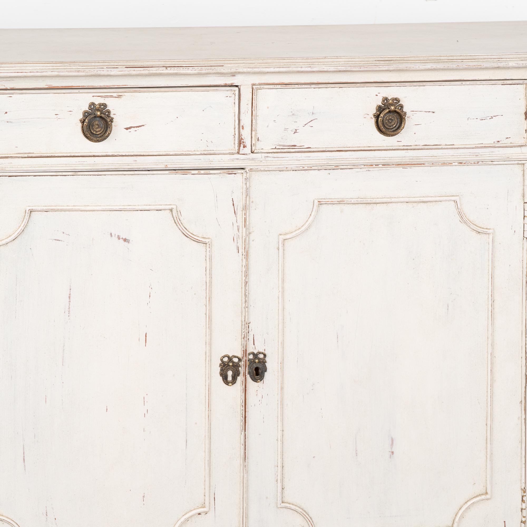 White Painted Sideboard Buffet, Sweden circa 1920 2