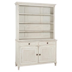 Vitrina librería sueca pintada de blanco, hacia 1840-60