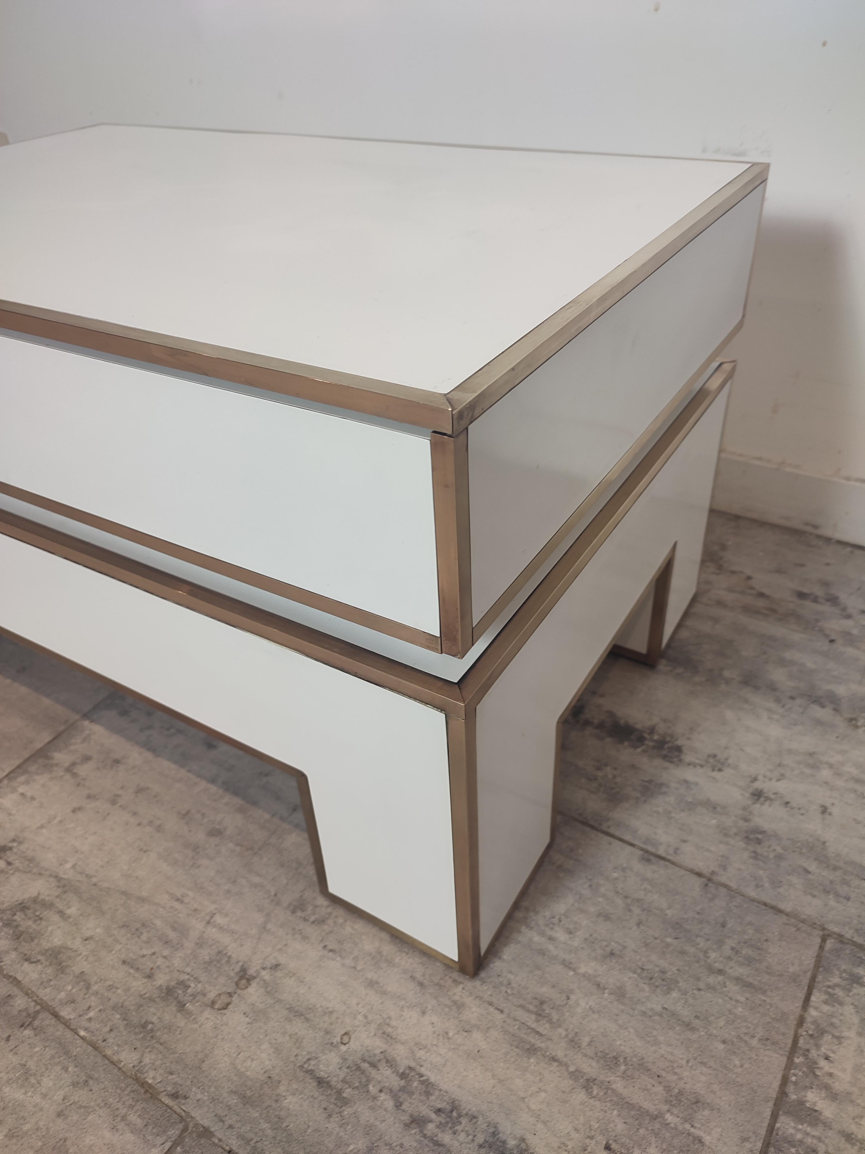 White Pair of Night Stands from 