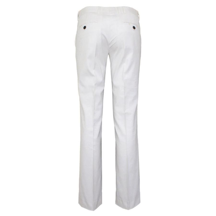 Cotton White color Four pockets Length cm 97 (38.1 inches) Original price euro 380

