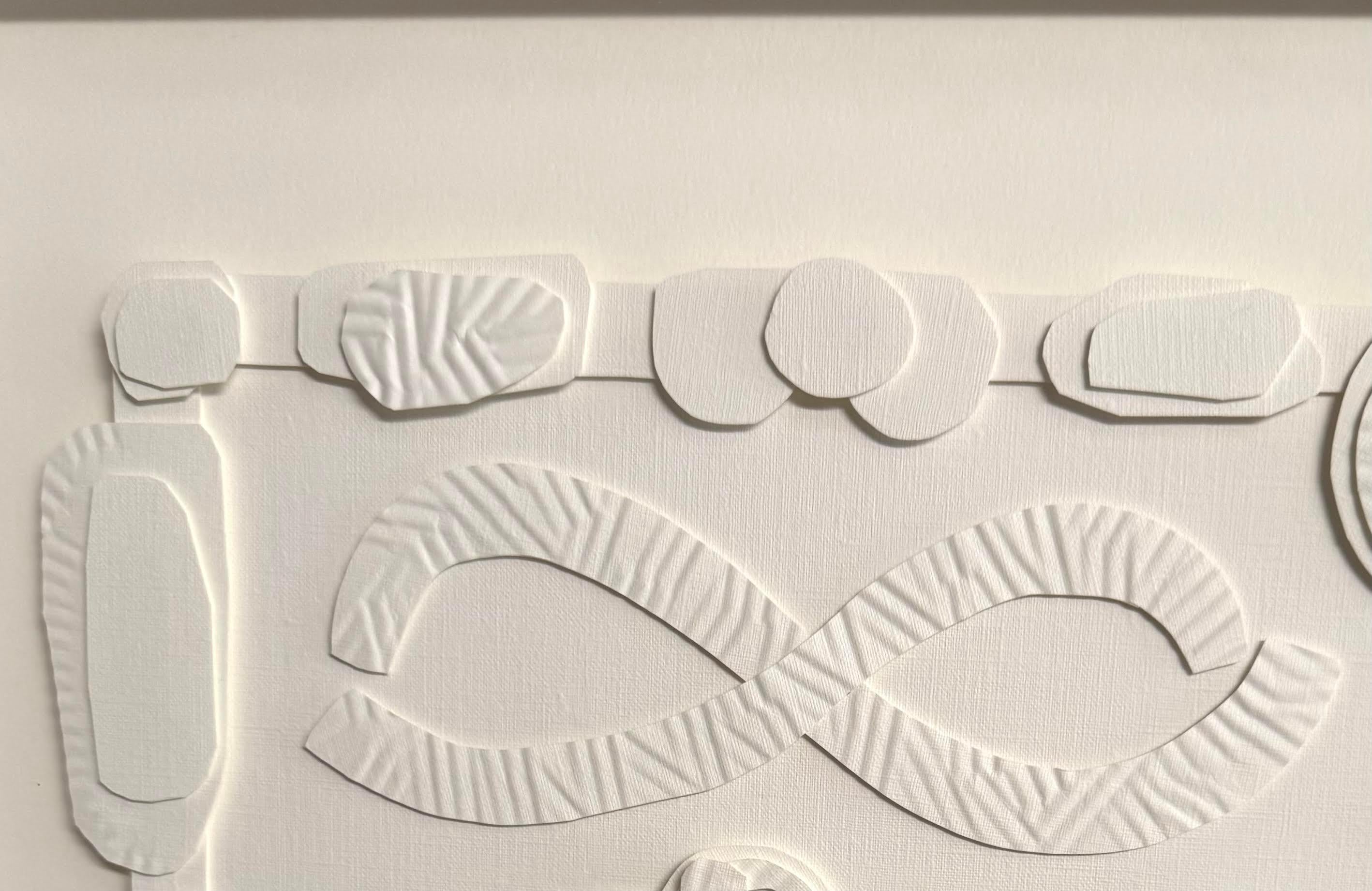 Américain Collage sur papier blanc de l'Artistics Nurit Amdur, U.S.A., Contemporary en vente