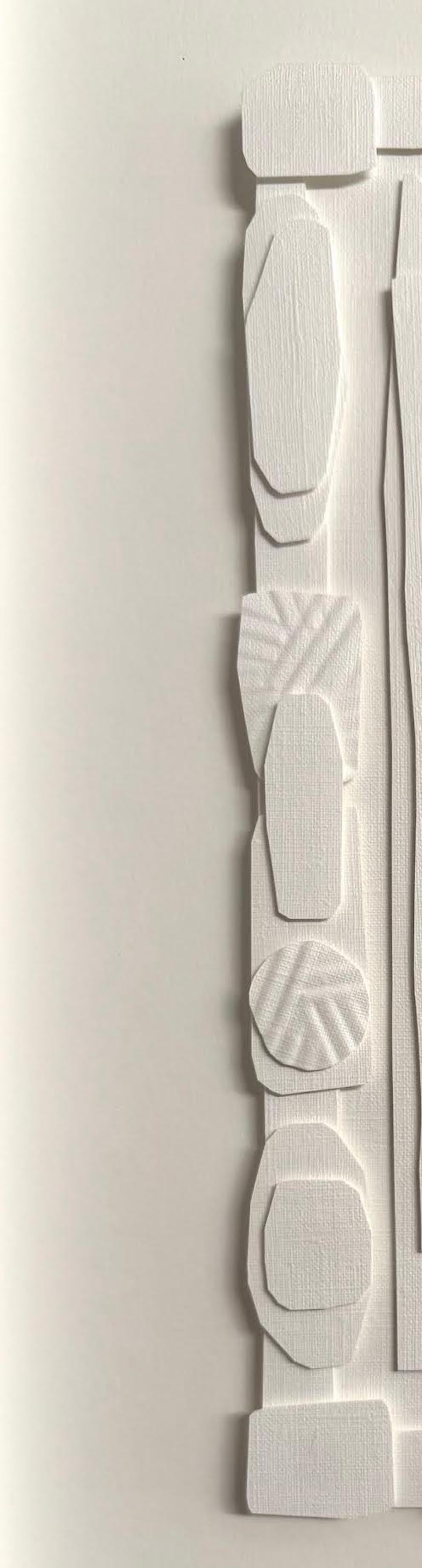 Américain Collage sur papier blanc de l'Artistics Nurit Amdur, U.S.A., Contemporary en vente