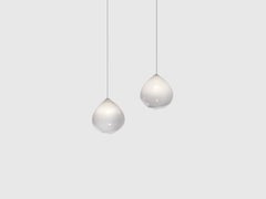 White Parison Pendant Lamp by Resident
