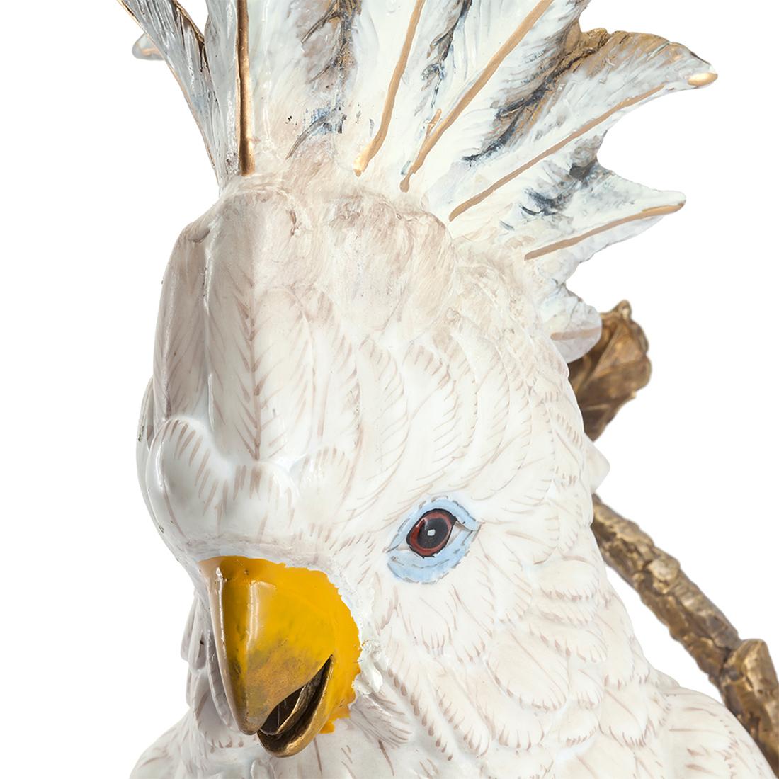 XXIe siècle et contemporain Chandelier perroquet blanc  en vente