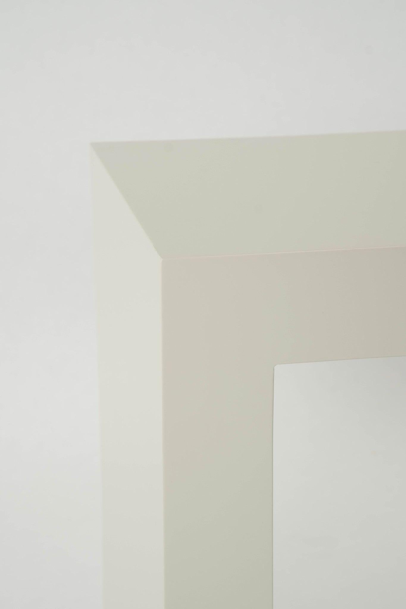Contemporary White Parsons Console Table For Sale